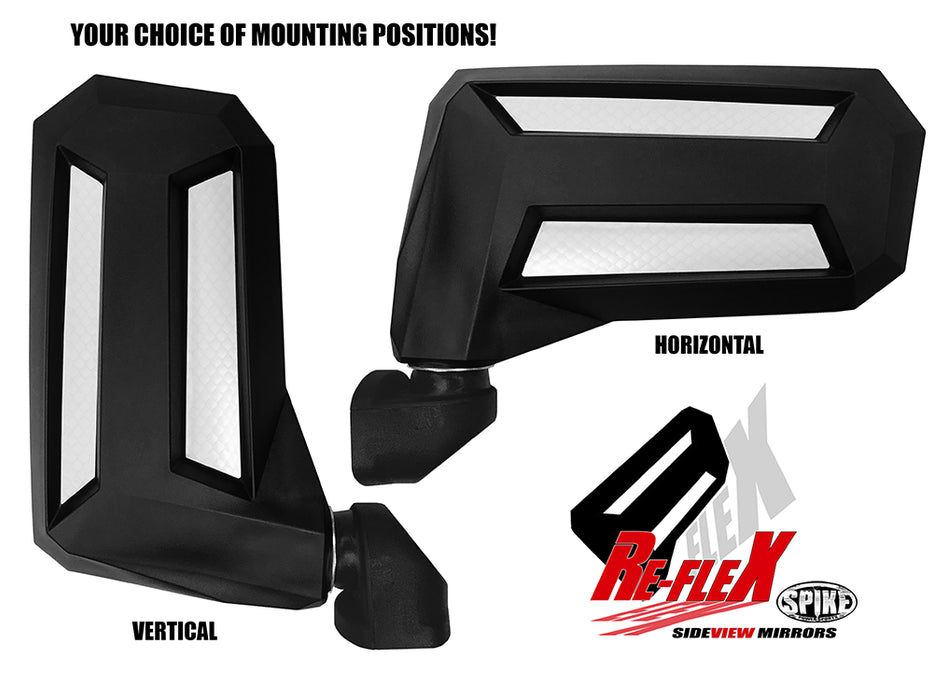 RE-FLEX SIDE VIEW MIRRORS PRO-FIT CLAMP (PAIR) 31012