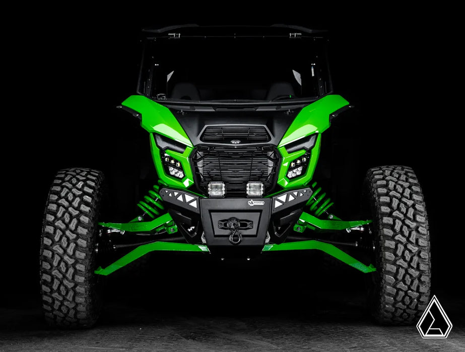 Assault Industries Winch-Ready Aluminum Plate Front Bumper Kawasaki Teryx H2