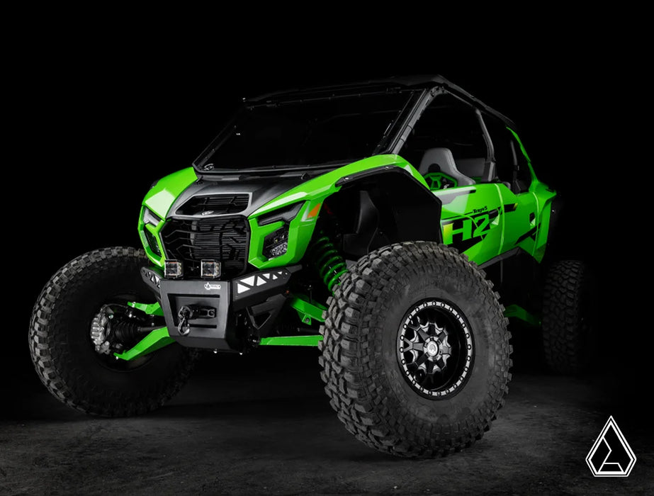 Assault Industries Winch-Ready Aluminum Plate Front Bumper Kawasaki Teryx H2