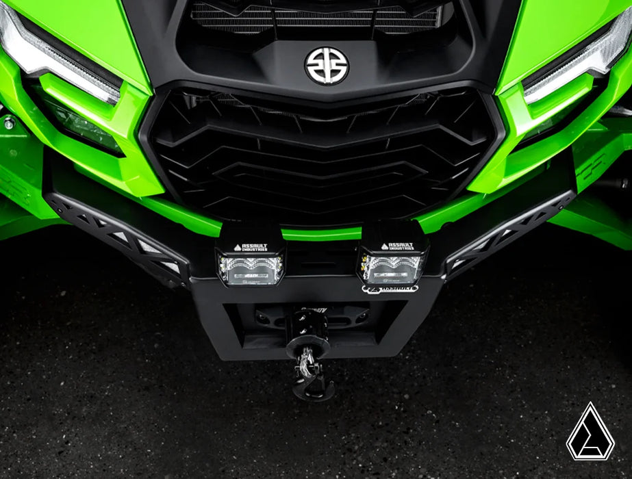 Assault Industries Winch-Ready Aluminum Plate Front Bumper Kawasaki Teryx H2