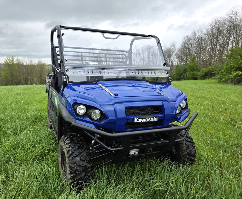 Kawasaki Mule Pro FXR - Vented 2 Pc Windshield