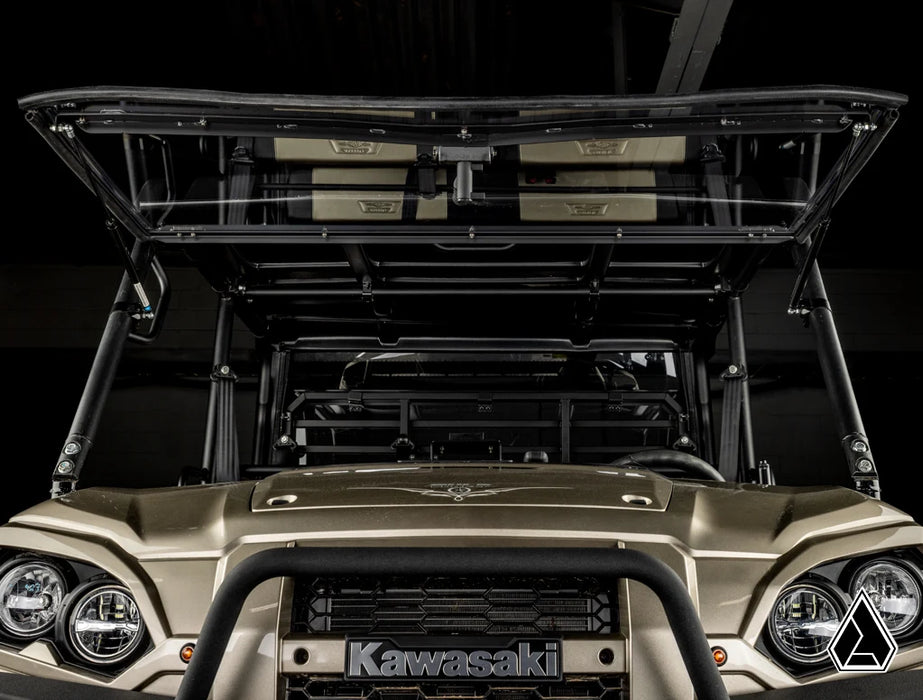 Assault Industries Flip Windshield Kawasaki Mule Pro
