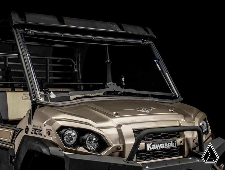 Assault Industries Flip Windshield Kawasaki Mule Pro